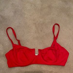 Solid and Striped/Redone Collab Bikini Top